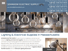 Tablet Screenshot of johnsonelectricsupply.net